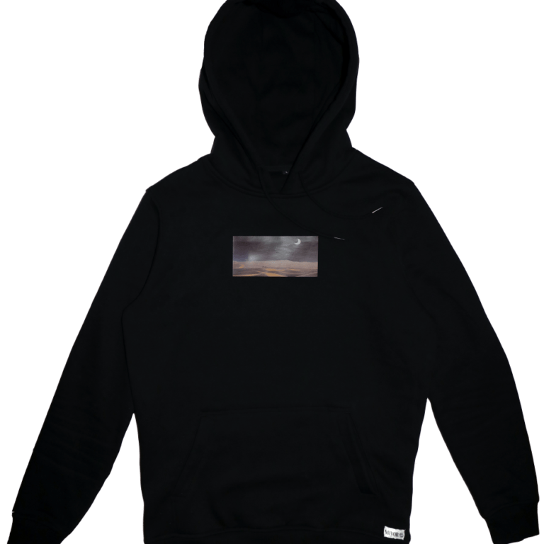 Hoodie MIVOR – Crescent Desert Black Hoodie