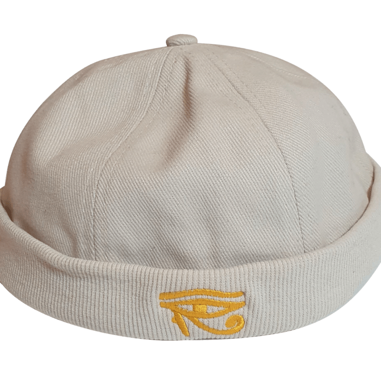 Docker Cap MIVOR – Golden Eye of Horus khaki Cap