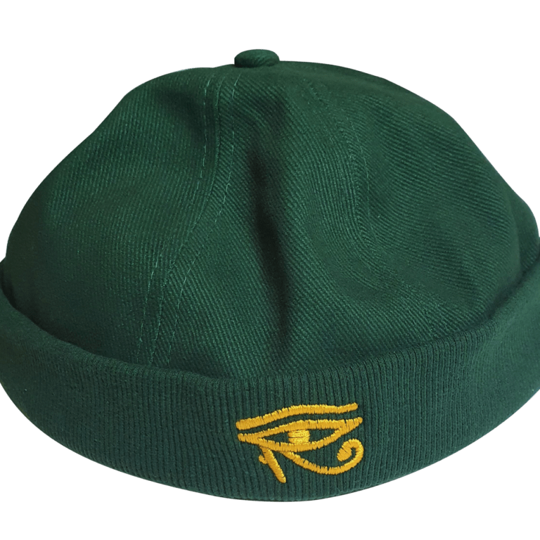 Docker Cap MIVOR – Golden Eye of Horus green Cap